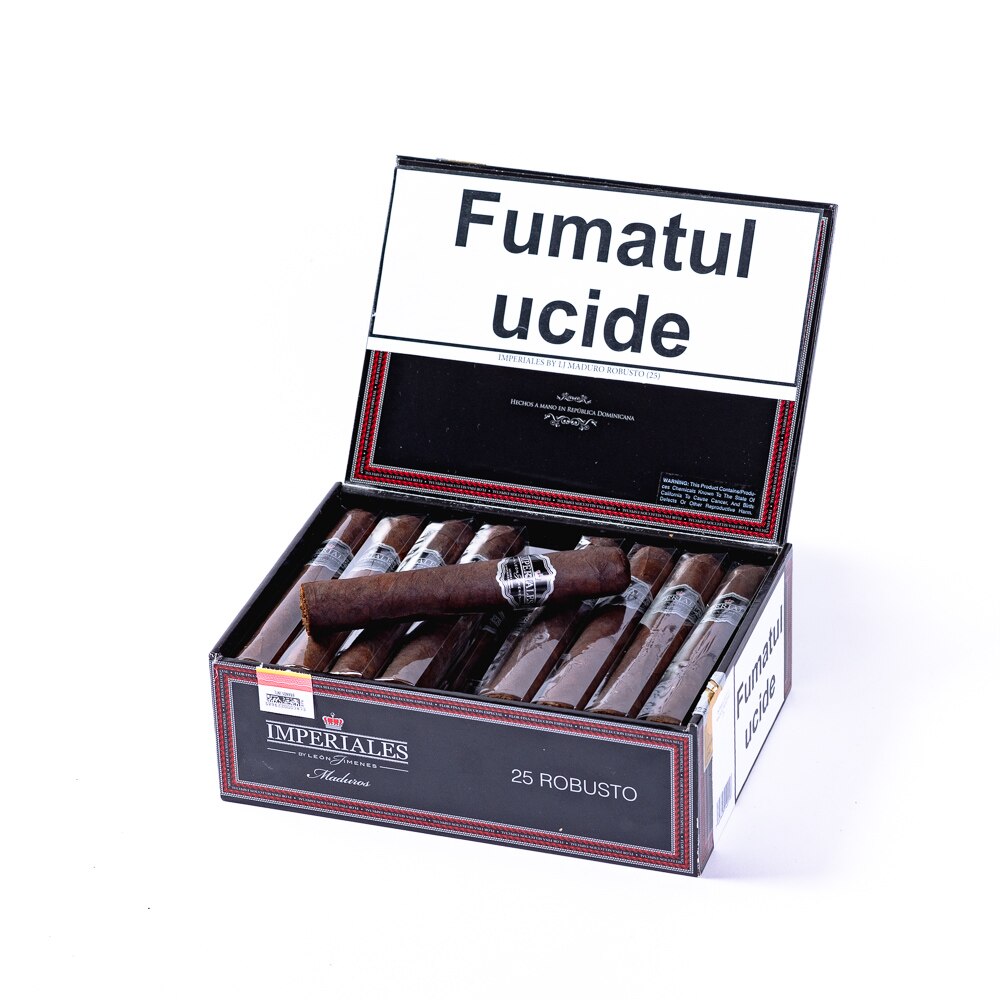 Cutie Trabucuri Leon Jimenes Imperiales Maduro RobustoA (25 bucati/cutie)