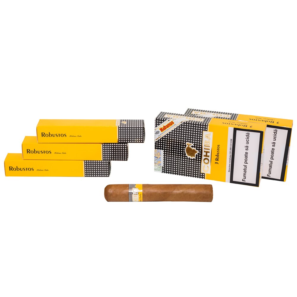 Cutie Trabucuri Cohiba Robustos (3 bucati/cutie)