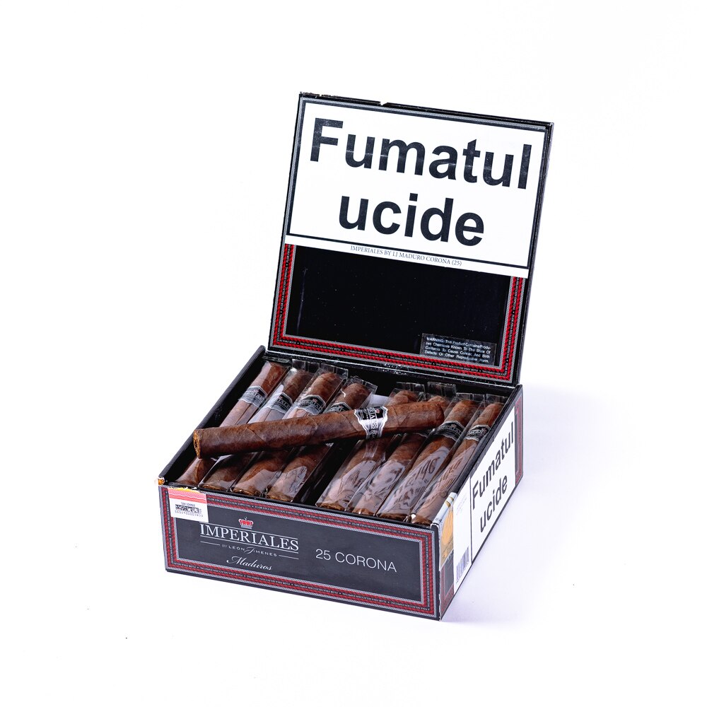 Cutie Trabucuri Leon Jimenes Imperiales Maduro Corona (25 bucati/cutie)
