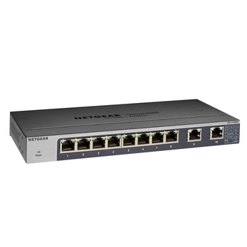 Switch NetGear ProSAFE GS110MX, 8 x 10/100/1000 Mbps Gigabit Ethernet si 2 x uplink 10-Gigabit/Multi-Gigabit Switch NetGear ProSAFE GS110MX, 8 x 10/100/1000 Mbps Gigabit Ethernet si 2 x uplink 10-Gigabit/Multi-Gigabit
