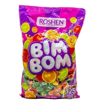 Drops cu umplutura de fructe Roshen Bim-Bom 1kg Drops cu umplutura de fructe Roshen Bim-Bom 1kg