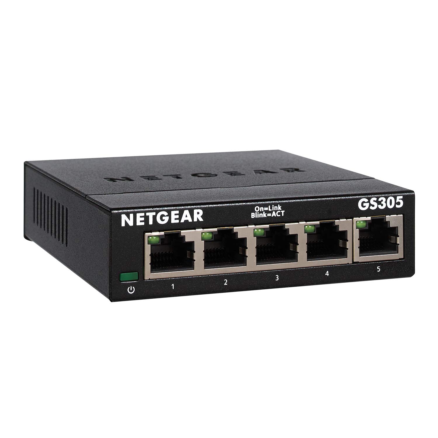 Switch NetGear GS305v3, 5 x 10/100/1000 Mbps Gigabit Ethernet, Desktop/Wall-mount, Plug-and-Play, carcasa metal