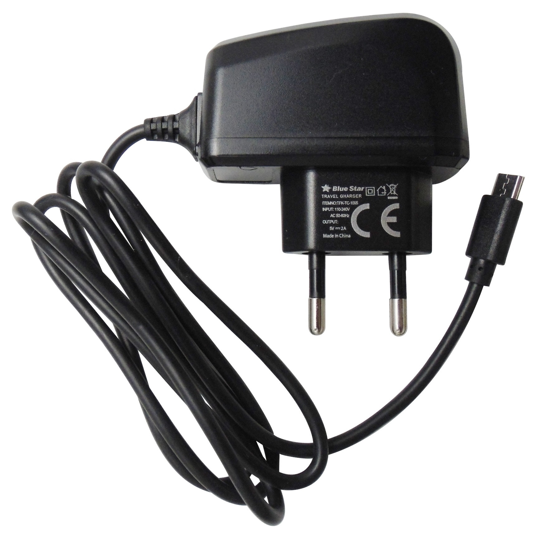 Incarcator retea Blue Star mufa microUSB, 2A, negru