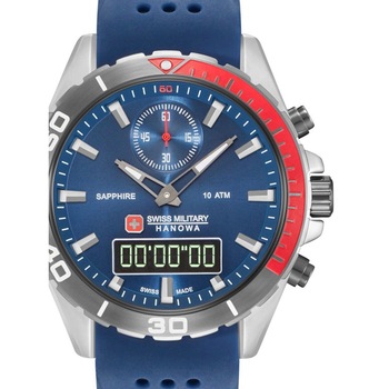 Ceas barbatesc Swiss Military Hanowa 06-4298.3.04.003 Multimission, 44mm, Argintiu Ceas barbatesc Swiss Military Hanowa 06-4298.3.04.003 Multimission, 44mm, Argintiu