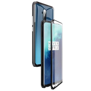 Husa Magnetic Glass 360° (sticla fata + spate) pentru OnePlus 7T Pro, Negru Husa Magnetic Glass 360° (sticla fata + spate) pentru OnePlus 7T Pro, Negru