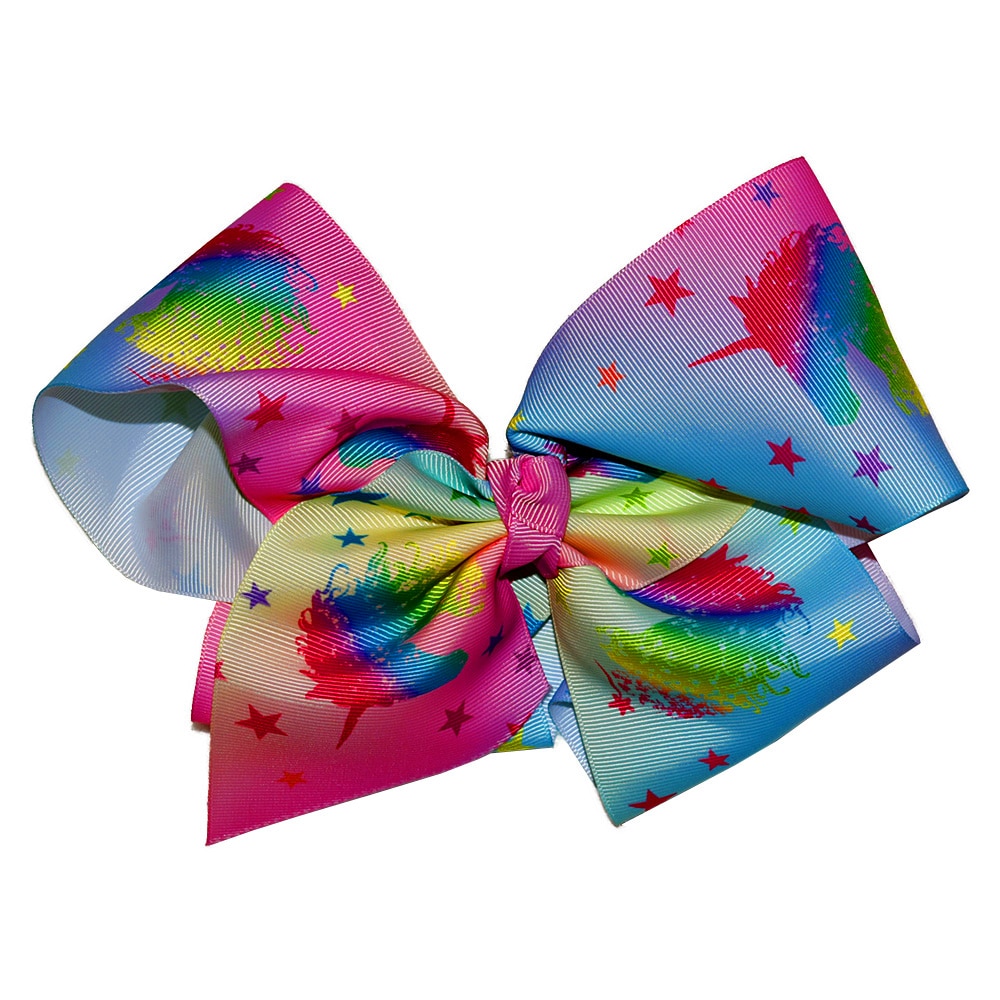 Clama cu funda pentru fete, supra-dimensionata tip Jojo Siwa, 15 x 15 cm