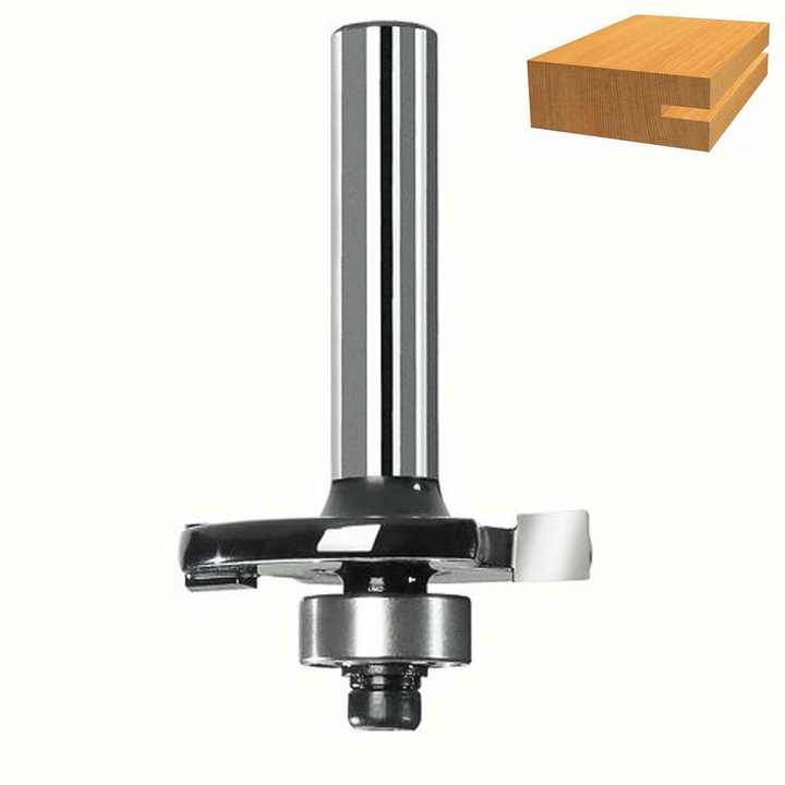 Freza disc JOKA pentru nuturi lemn, 3mm, diametru frezare 32mm, lungime totala 51mm, lungime utila 3mm, tija Ø8mm, pentru masini compatibile, ideala pentru caneluri precise