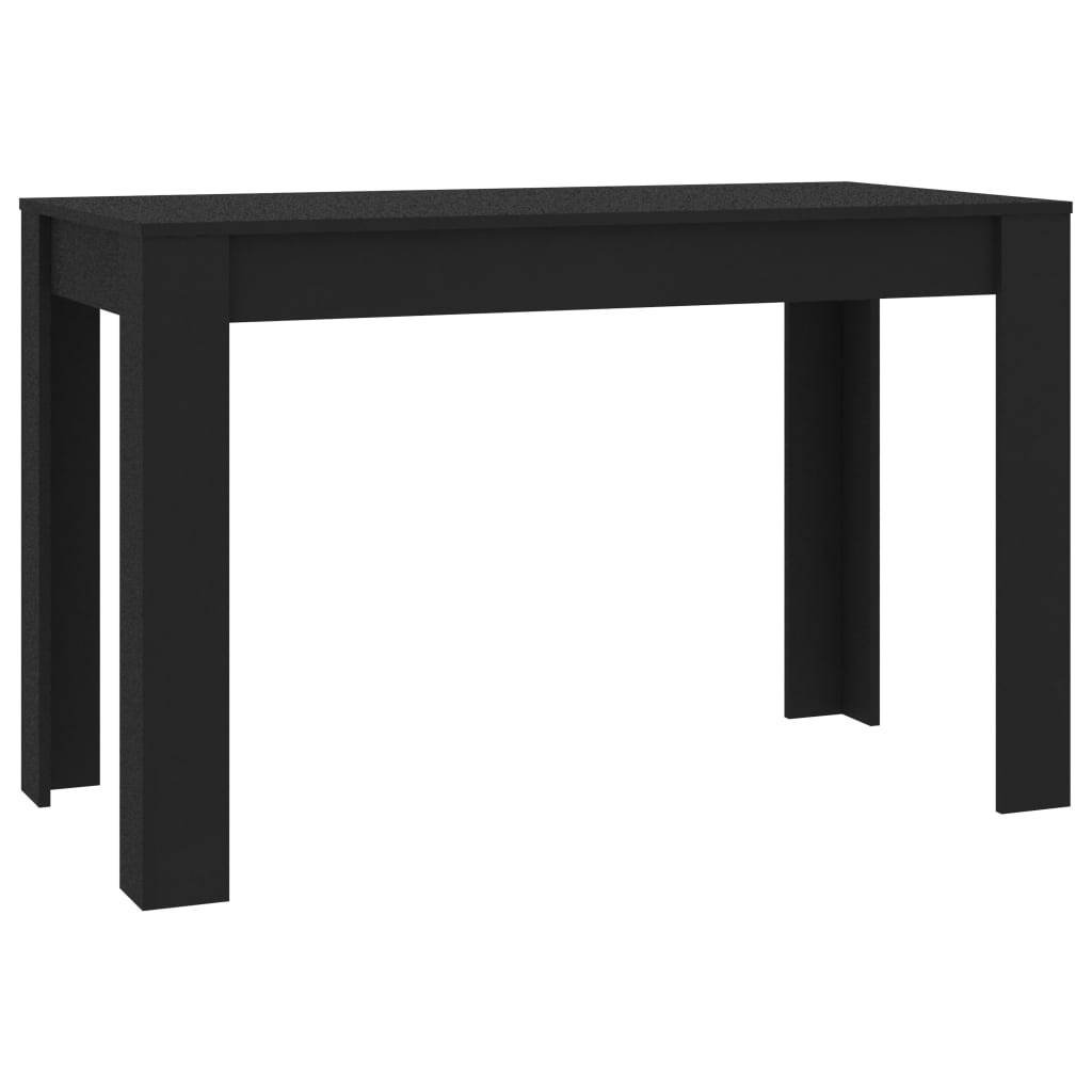 Masa de bucatarie vidaXL, PAL, 120 x 60 x 76 cm, Negru