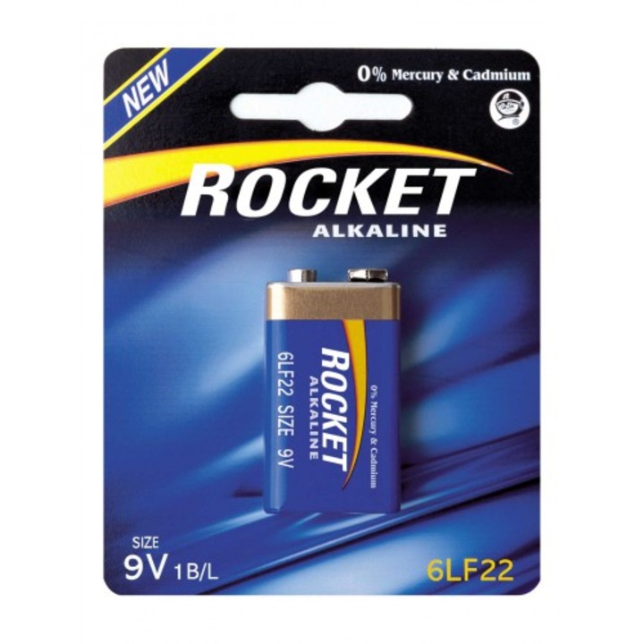 Rocket Alkaline extra tartós 9V elem 1 darab
