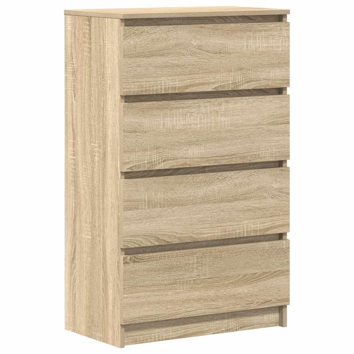 vidaXL sonoma-tölgy színű szerelt fa tálalószekrény 60 x 35 x 98,5 cm