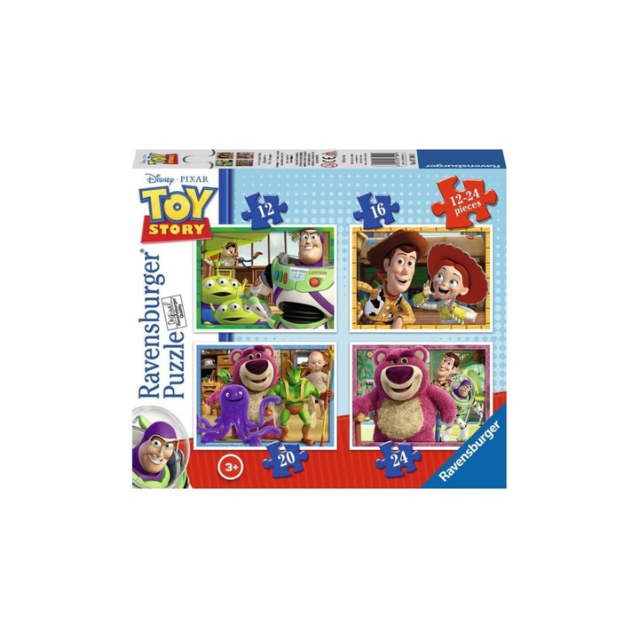 Ravensburger 4 az 1-ben puzzle (12, 16, 20, 24 db-os) - Toy Story 3 (07108)