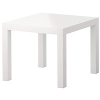 Masuta pentru cafea, 55 x 55 cm, Alb