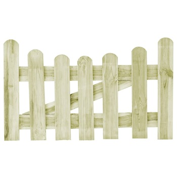 Poarta de gradina, vidaXL, Lemn de pin tratat, 100 x 60 cm, Verde Poarta de gradina, vidaXL, Lemn de pin tratat, 100 x 60 cm, Verde