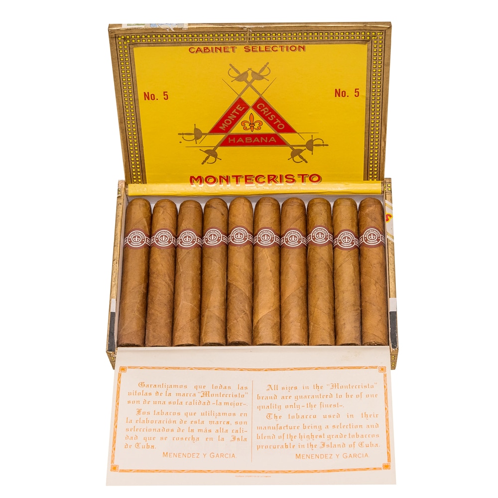 Cutie Trabucuri Montecristo No. 5 (10 bucati/cutie)