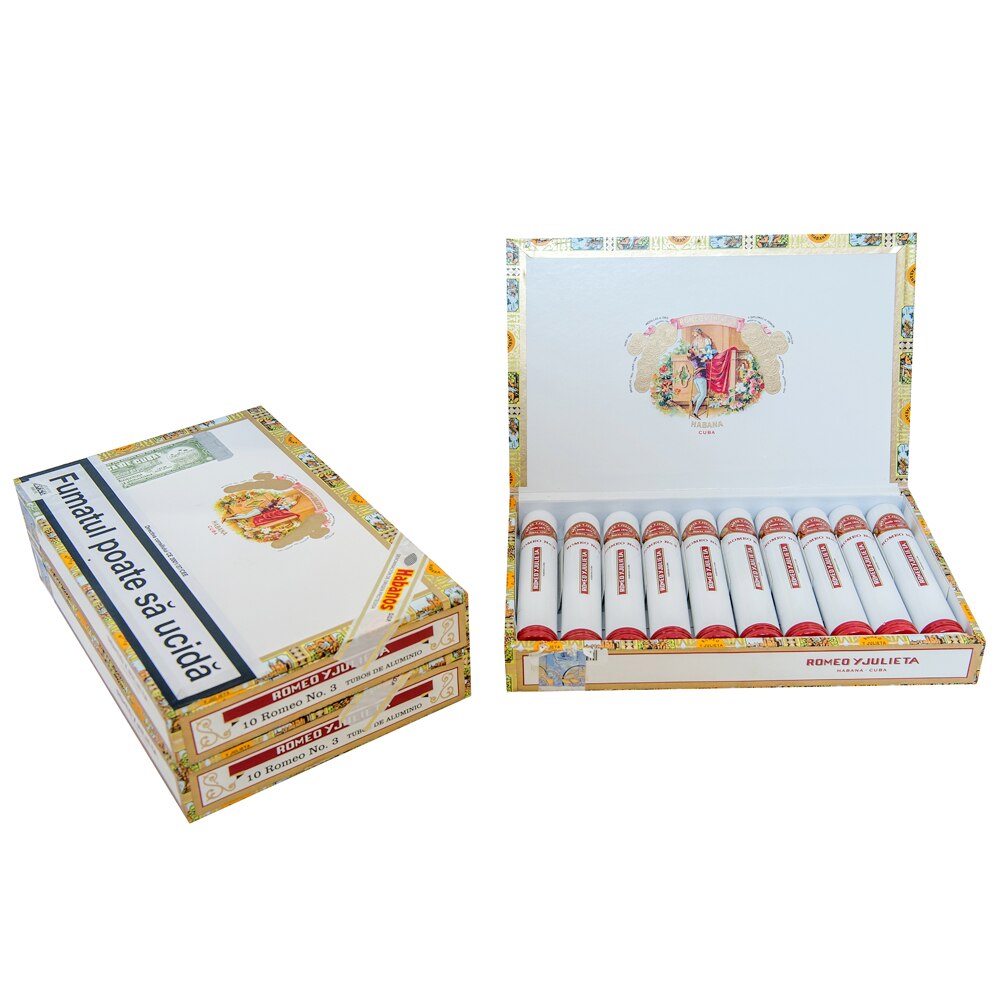 Cutie Trabucuri Romeo y Julieta Romeo No. 3 Tubos (10 bucati/cutie)