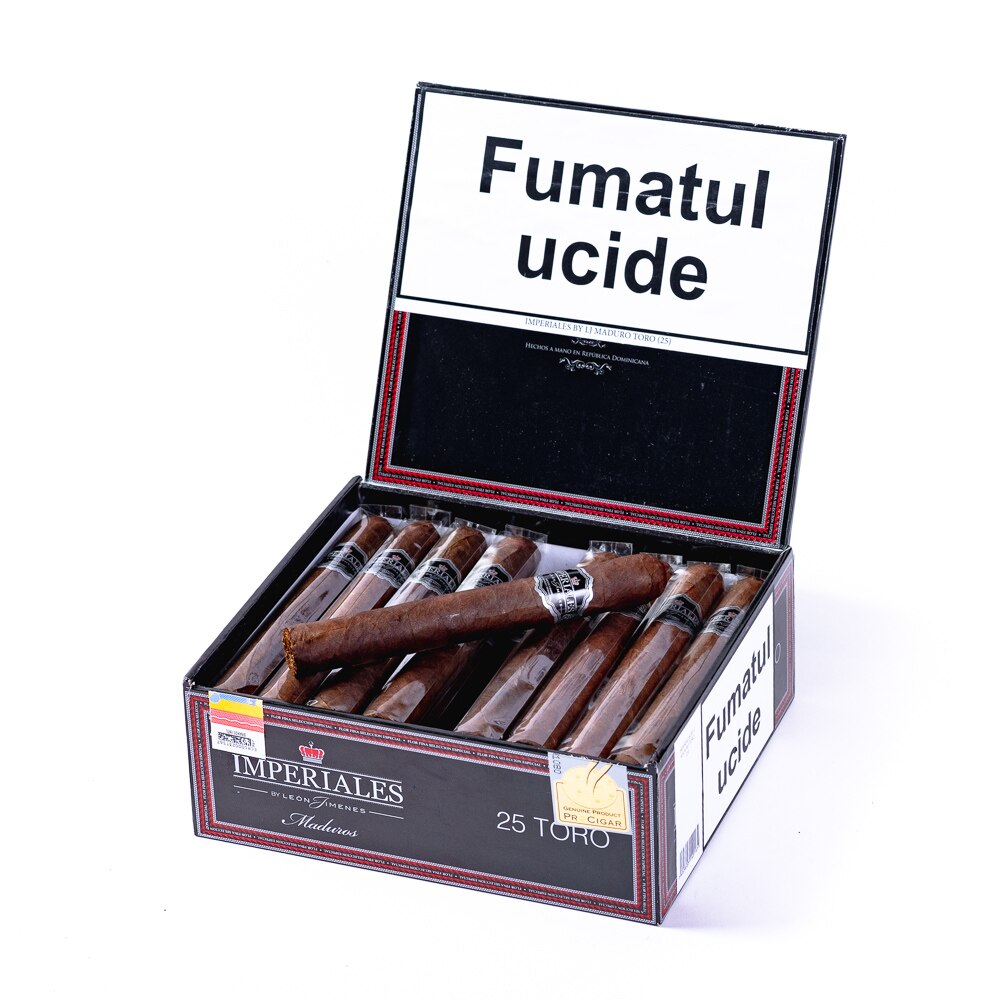 Cutie Trabucuri Leon Jimenes Imperiales Maduro ToroA (25 bucati/cutie)