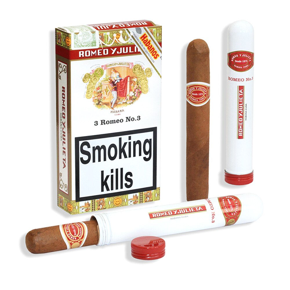 Cutie Trabucuri Romeo y Julieta Romeo No. 3 Tubos (3 bucati/cutie)