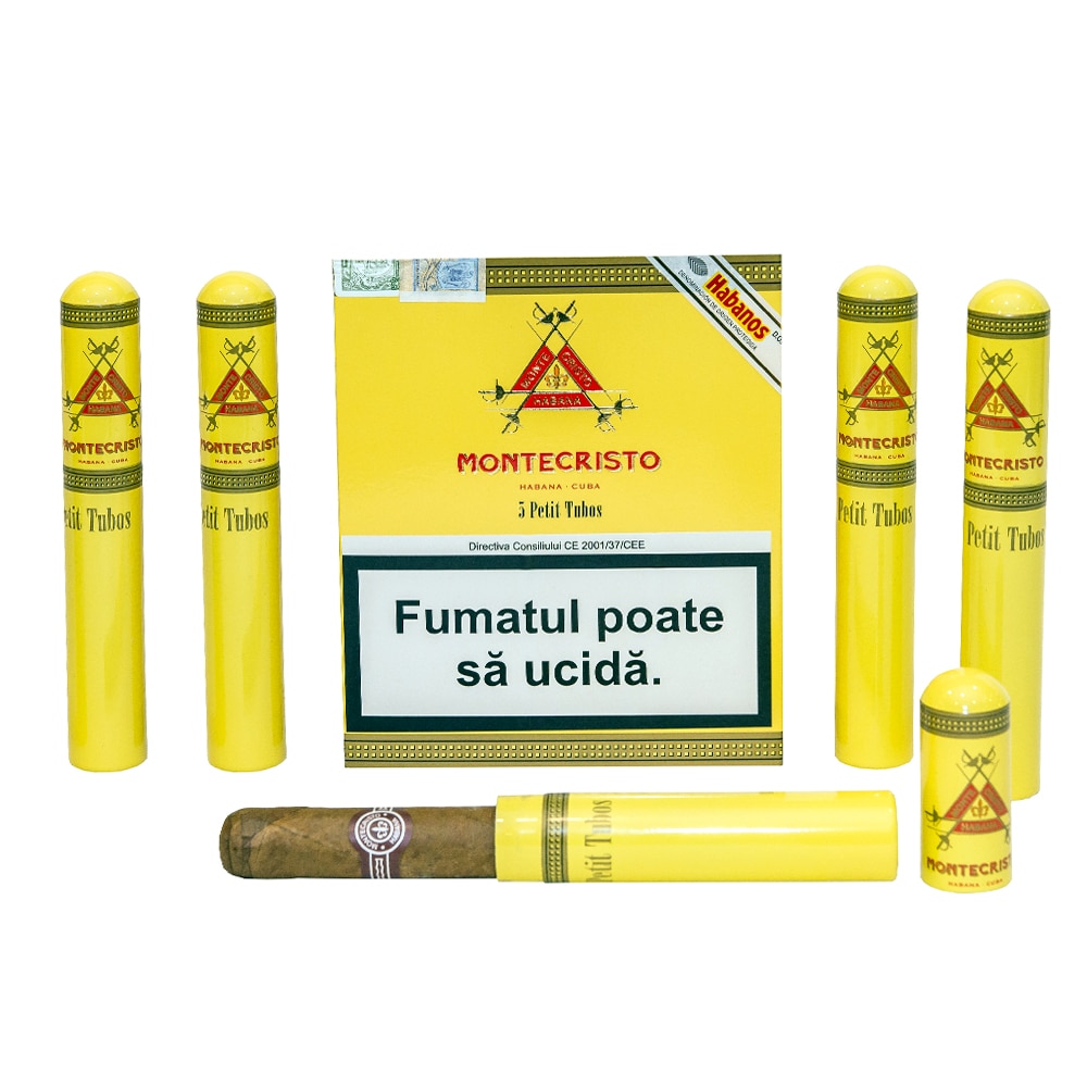 Cutie Trabucuri Montecristo Petit Tubos (5 Bucati/cutie) - EMAG.ro