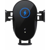 Suport incarcator wireless-telefon auto , AIX , incarcare rapida 15W , Design LUX, negru
