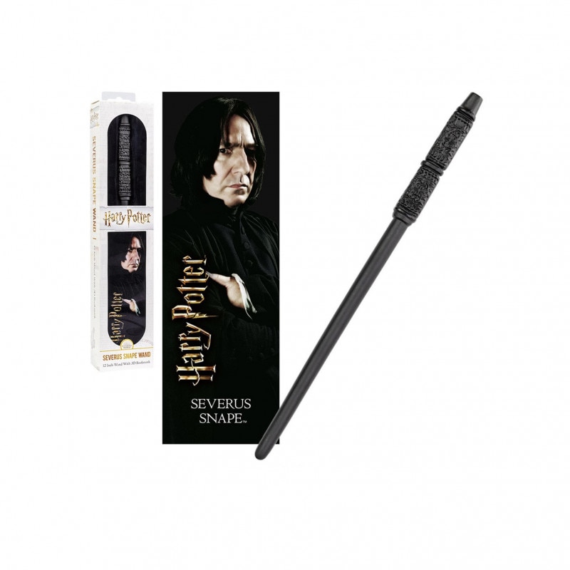 Bagheta Harry Potter - Severus Snape V2 30cm Originala + Semn de carte, Multicolor