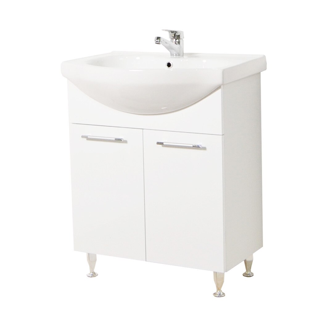 Baza si lavoar , Badenmob , seria 053 - 70x81x45cm , Alb