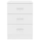 Нощни шкафчета vidaXL, 2 бр, бели, ПДЧ, 38х35х65 см