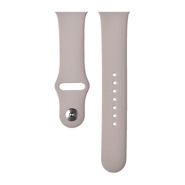 Devia deluxe sport pótszíj, egyedi méret, nagy, szilikon, állítható, világosszürke, kompatibilis: Apple Watch Series 10 46mm / Watch Ultra 2 49mm / Watch Series 9 45mm