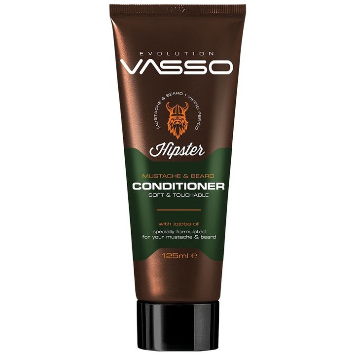 Balsam profesional pentru barba si mustata VASSO MUSTACHE & BEARD CONDITIONER, 125ml