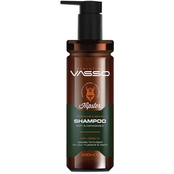 Sampon profesional pentru barba si mustata VASSO MUSTACHE & BEARD SHAMPOO, 260ml Sampon profesional pentru barba si mustata VASSO MUSTACHE & BEARD SHAMPOO, 260ml