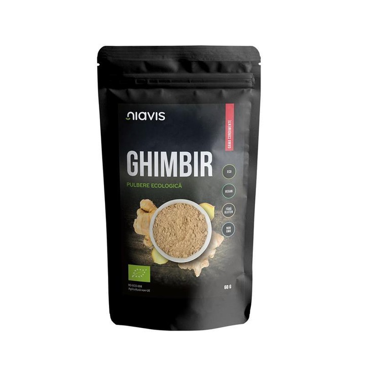 NIAVIS, Ghimbir Pulbere Ecologic/Bio 60g
