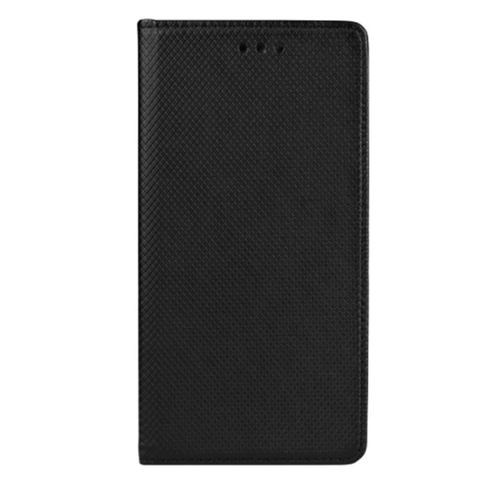 Калъф тип книга, съвместим със Samsung Galaxy J3 2017, G-Tech Premium Book, горно магнитно затваряне, джоб за карта, черен