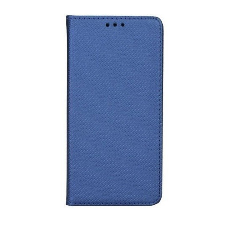 Корица за книга G-Tech Съвместима с Xiaomi Mi 10, премиум книга, магнитно затваряне, джоб за карта, синьо