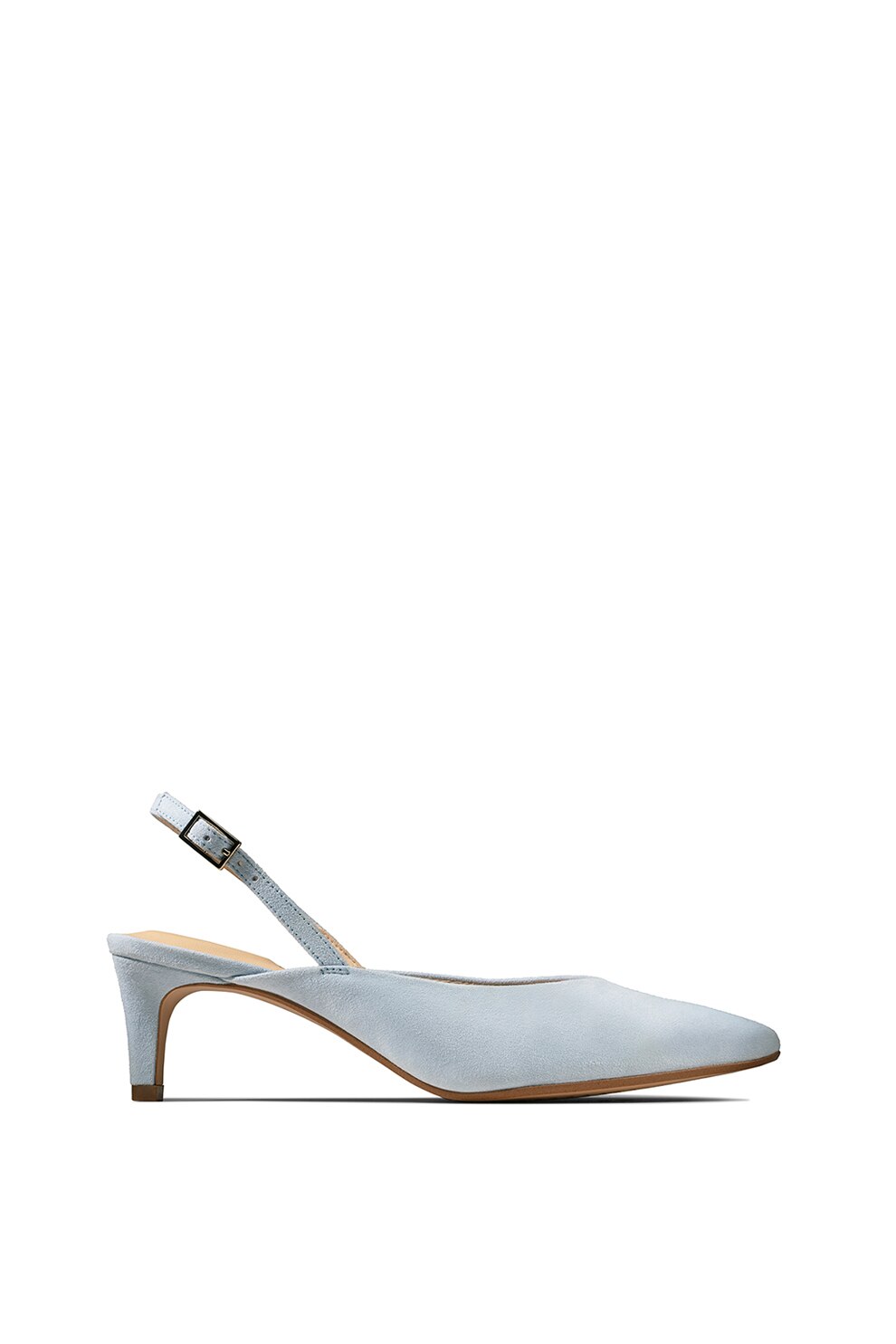 Clarks, Pantofi slip-on slingback de piele intoarsa Laina