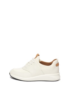 Clarks, Pantofi sport slip-on de piele, cu sireturi Un Rio Clarks, Pantofi sport slip-on de piele, cu sireturi Un Rio