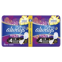 Absorbante Always Platinum Secure Night, 10 buc