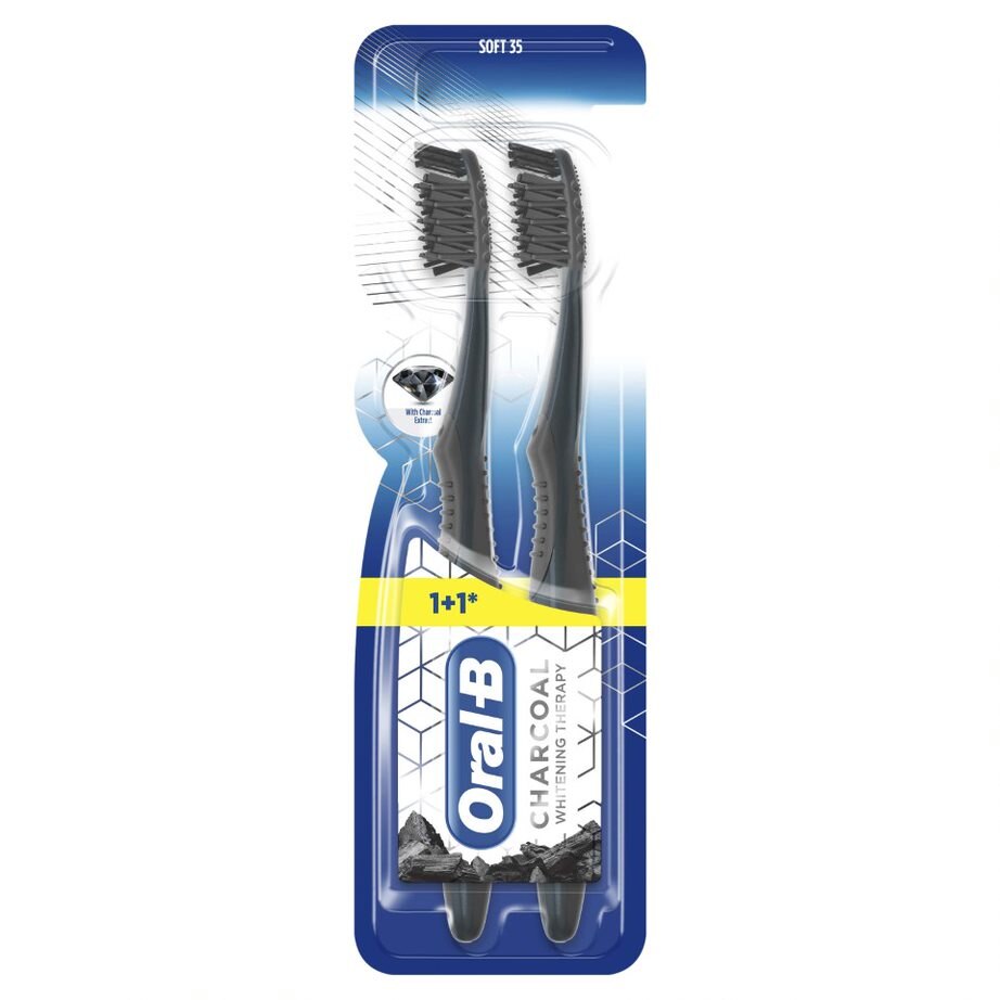 Periuta de dinti Oral-B Whitening Therapy Charcoal 2 buc