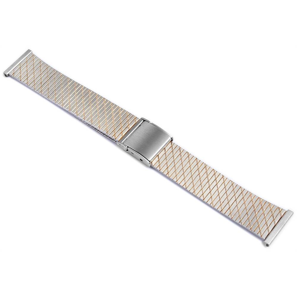 Bratara ceas, otel inoxidabil, bicolor, 18 mm, 823010000118