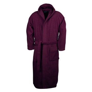 Halat baie adulti cu gluga, The One, Purpuriu, XXL-XXXL, 100% bumbac Halat baie adulti cu gluga, The One, Purpuriu, XXL-XXXL, 100% bumbac