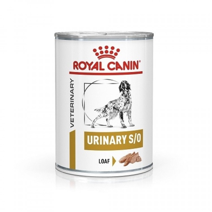 Hrana Dietetica pentru Caini Royal Canin VD, Urinary S/O, Conserva 410 g