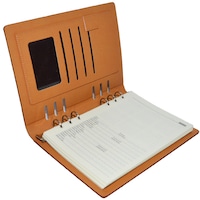 Agenda organizer A5, piele ecologica, maro, Nebo