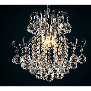 Lampa suspendata eleganta , Candelabru cristal , aluminiu/cristale artificiale, culoarea cromului ruihe502/500CH Lampa suspendata eleganta , Candelabru cristal , aluminiu/cristale artificiale, culoarea cromului ruihe502/500CH