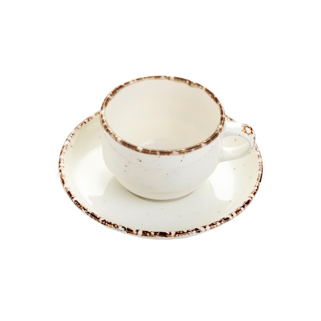 Ceasca cu farfurioara 230ml GURAL colectia SIDE 20cm