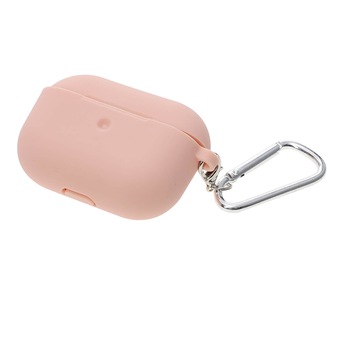 Carcasa din silicon cu carabina pentru Apple Airpods Pro, 4smarts Silicone Case with Carabiner, roz Carcasa din silicon cu carabina pentru Apple Airpods Pro, 4smarts Silicone Case with Carabiner, roz
