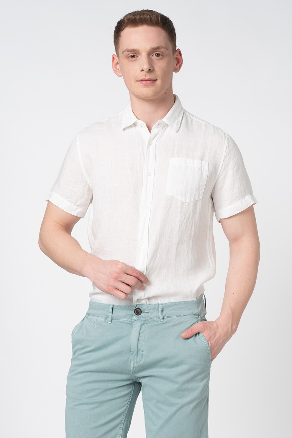 Pepe Jeans London, Camasa regular fit de in Adrian, Alb, S