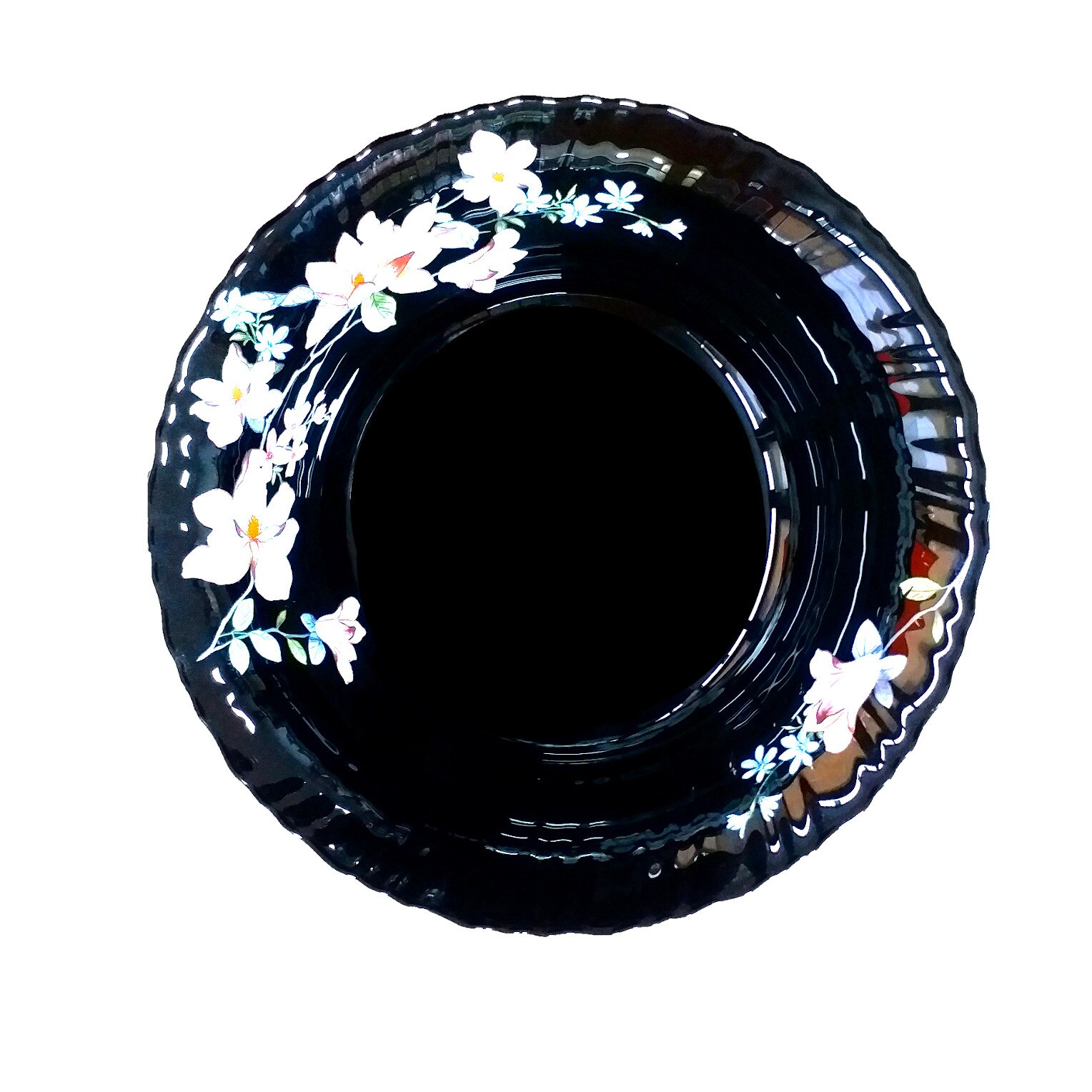 Bol mare negru opal 22.5cm salatiera