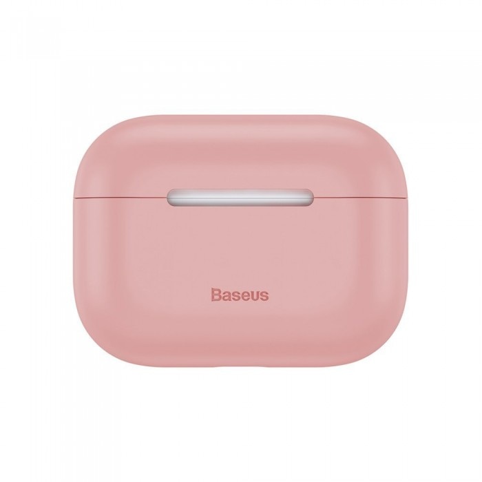 Husa protectoare AirPods Pro, Baseus Super Thin, Roz