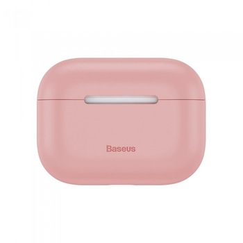Husa protectoare AirPods Pro, Baseus Super Thin, Roz Husa protectoare AirPods Pro, Baseus Super Thin, Roz