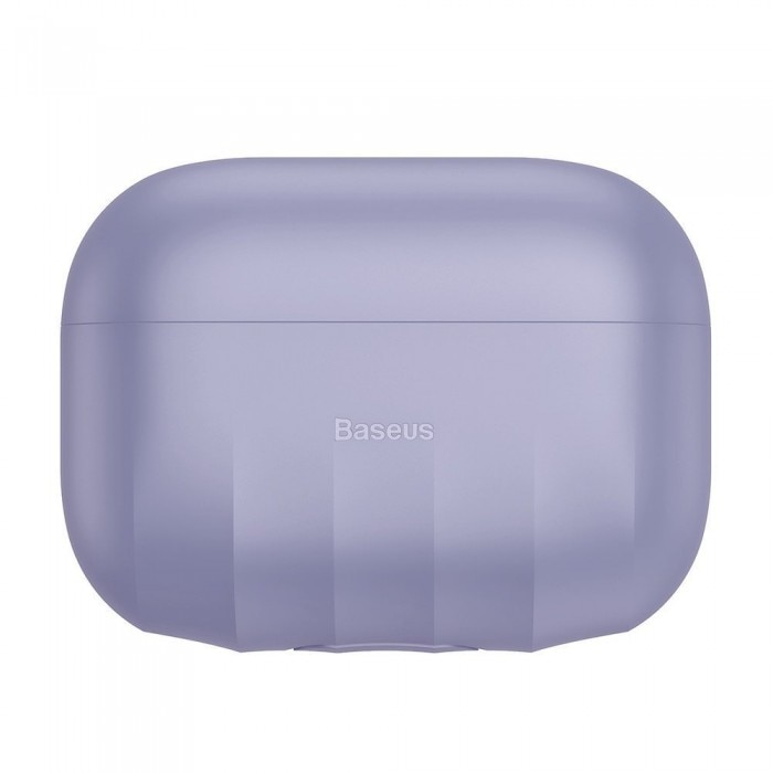 Husa protectoare AirPods Pro, Baseus Shell Pattern, Mov