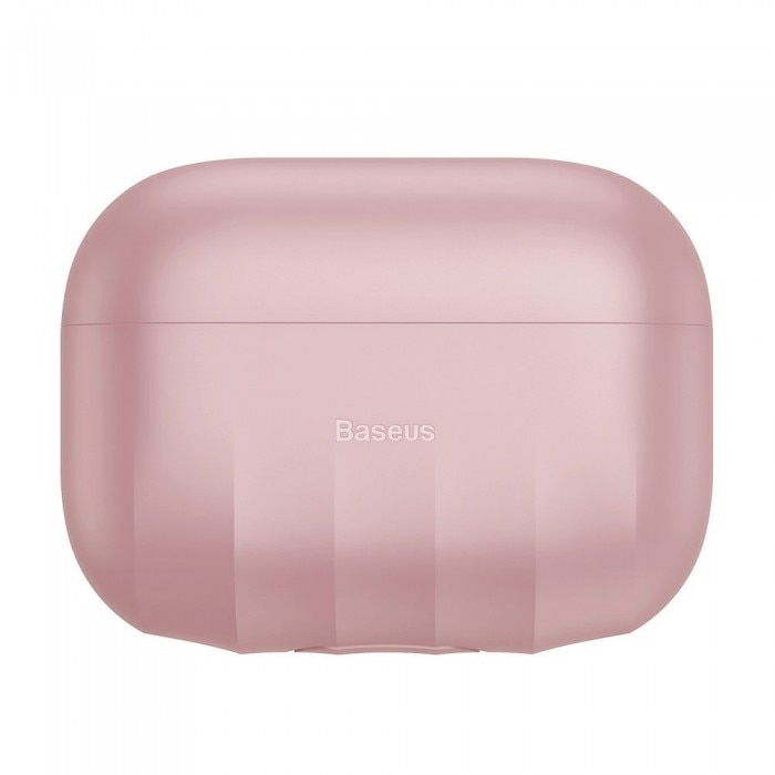 Husa protectoare AirPods Pro, Baseus Shell Pattern, Roz