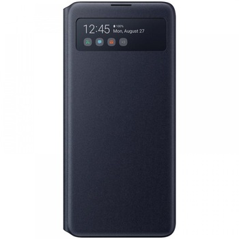 Husa de protectie Samsung S View Wallet Cover pentru Galaxy Note 10 Lite, Black